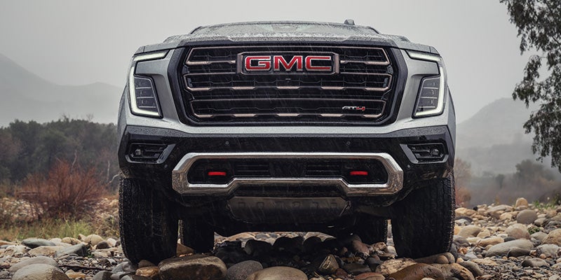 2026 GMC Yukon luxury SUV in urban city environment